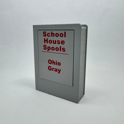 School House Spools Ohio Gray sample plaque