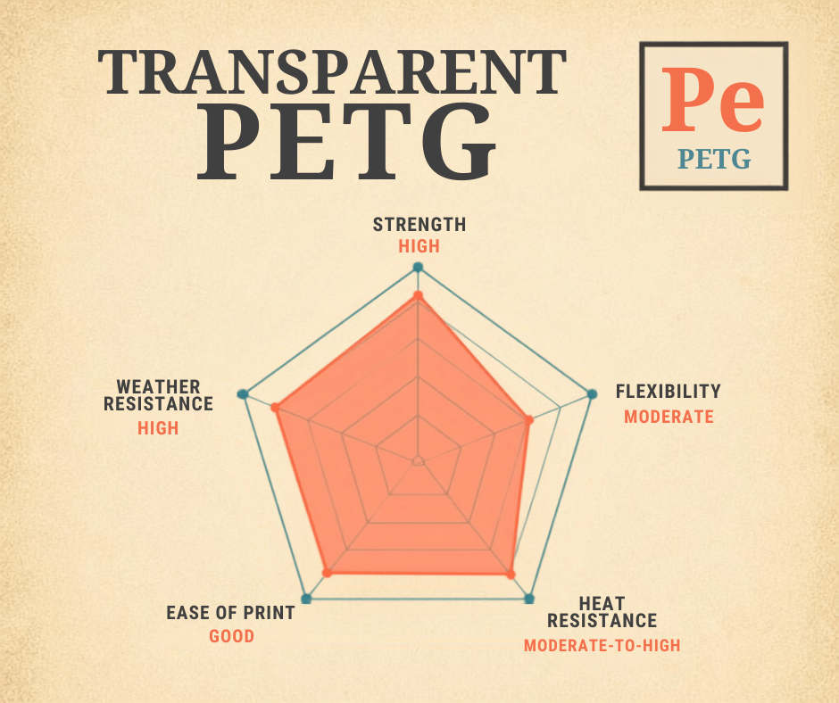 Transparent PETG Filaments