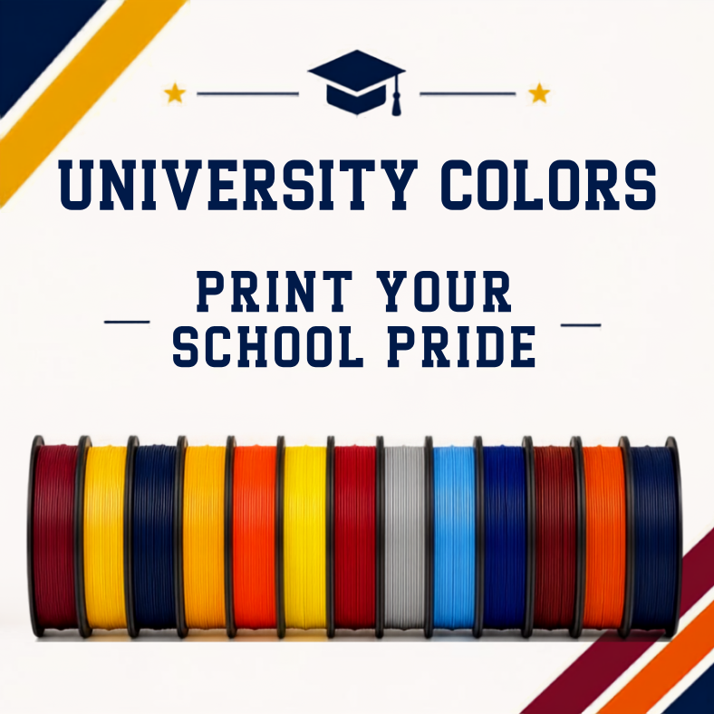 PLA+ Filament - School Colors (University)
